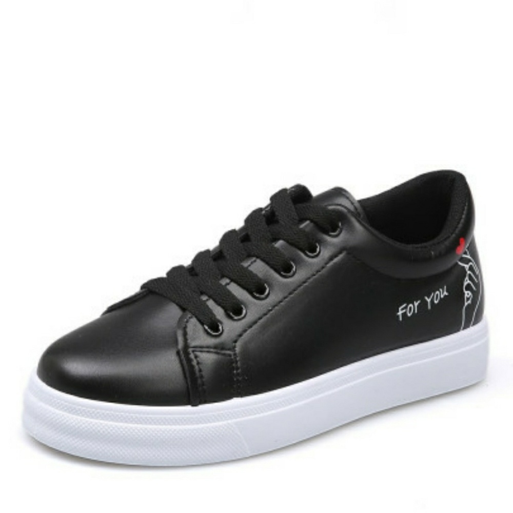 Heart Symbol Black Shoes